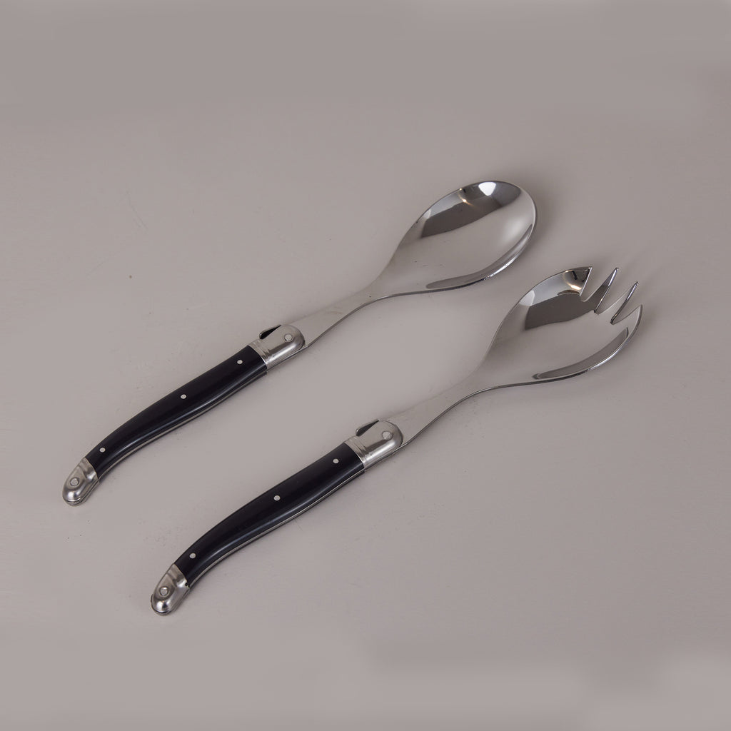 Silver Salad Servers - Fork and Spoon