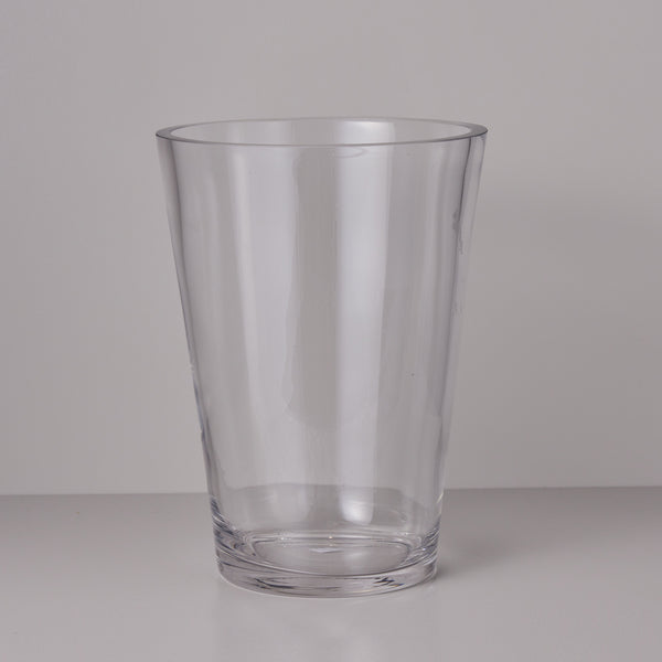 Clear Conical Vase