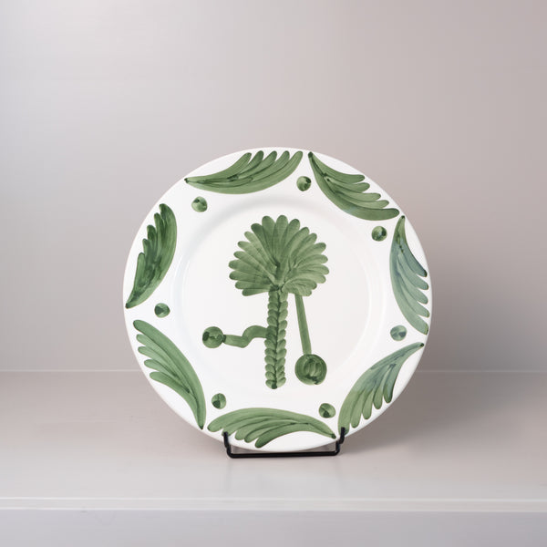 Green Palm Tree Dinner Plate (Set of 6)