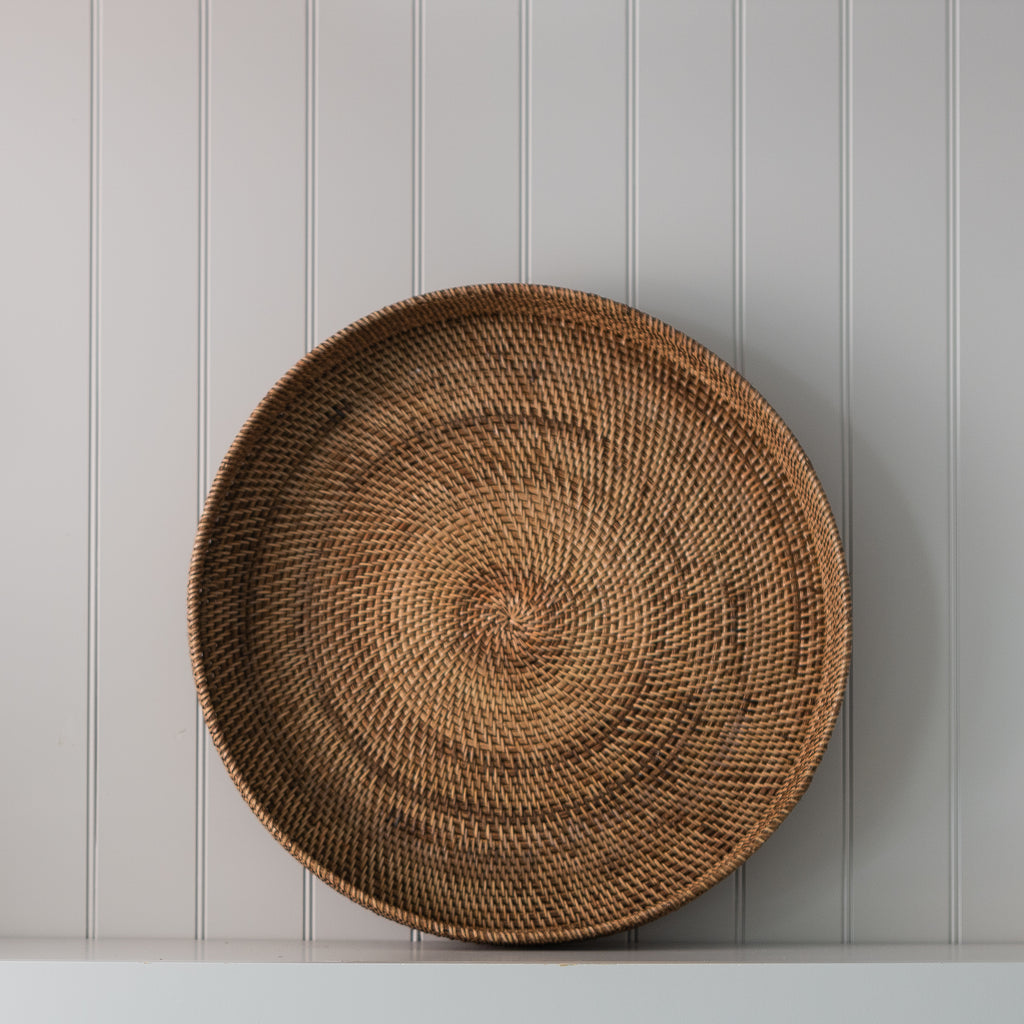 Medium Round Basket - Boho Style