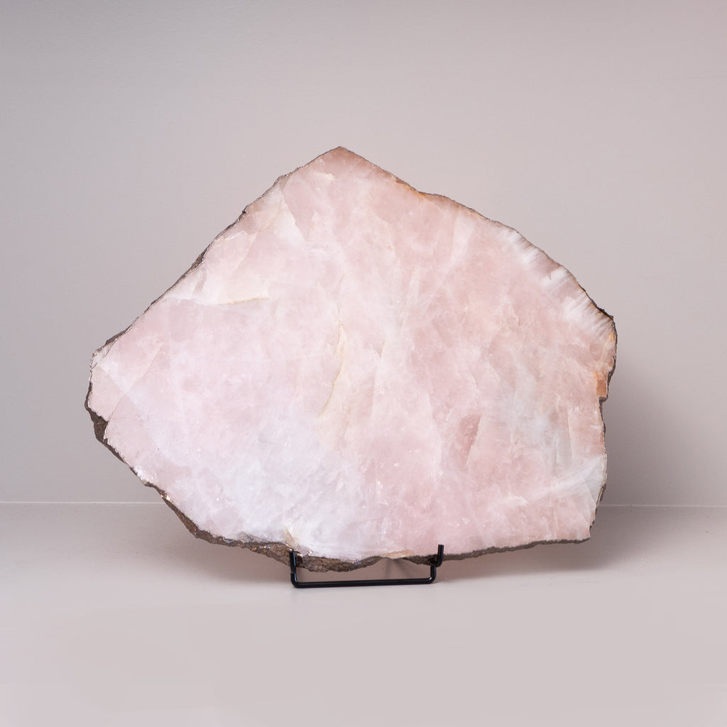 Rose Quartz Tray - Combining luxurious natural stone with 24 karat gold