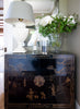 Chinoiserie Ebony Painted Chest